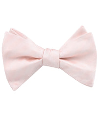 Flamenco Blush Pink Striped Self Tied Bow Tie