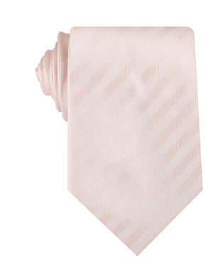 Flamenco Blush Pink Striped Necktie