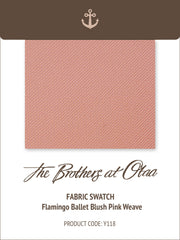 Flamingo Ballet Blush Pink Weave Y118 Fabric Swatch