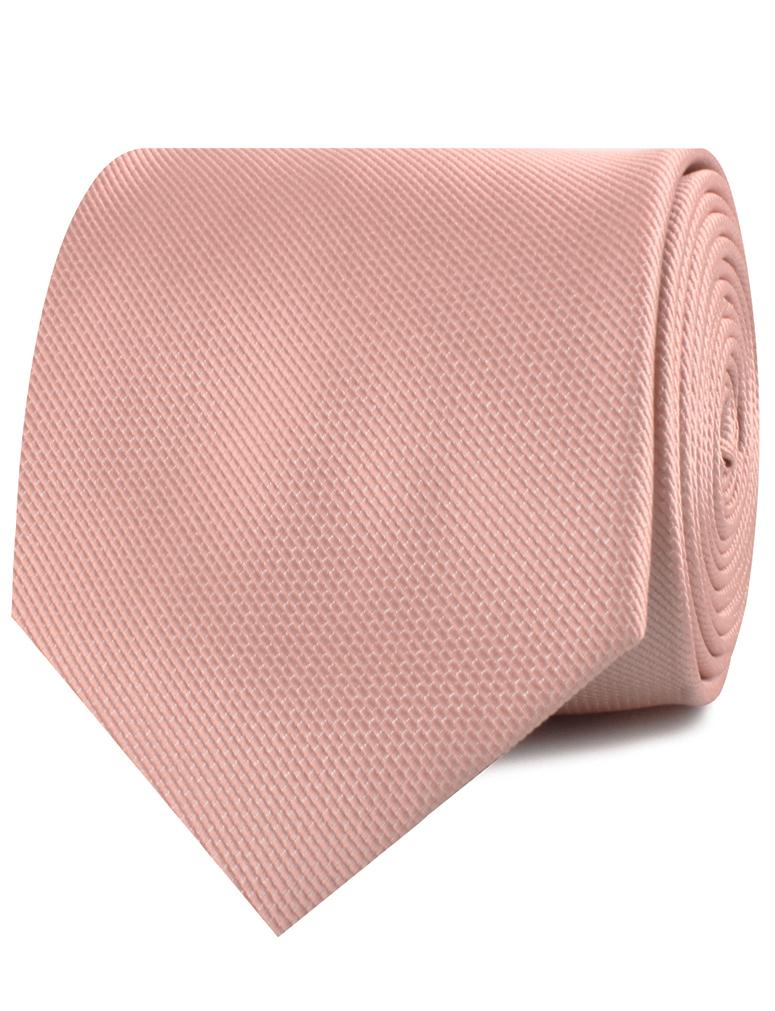 Flamingo Ballet Blush Pink Weave Neckties