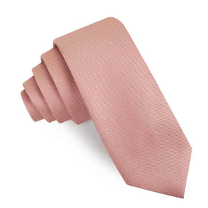 Flamingo Ballet Blush Pink Weave Skinny Tie