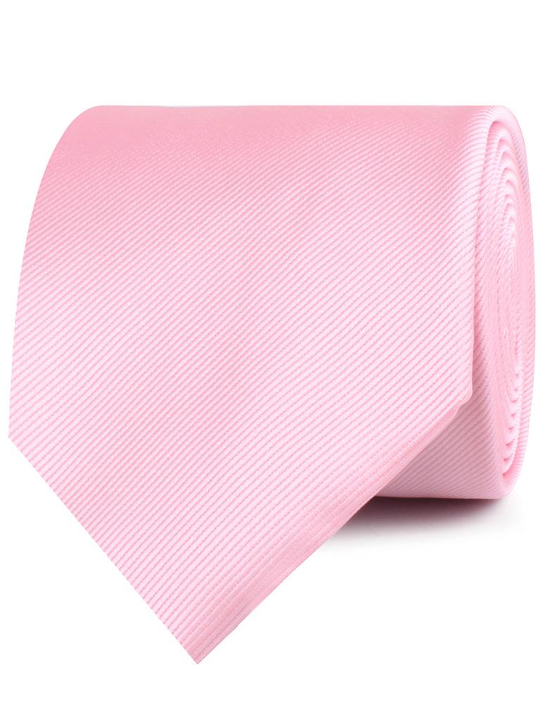 Flamingo Pink Twill Neckties