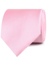 Flamingo Pink Twill Neckties