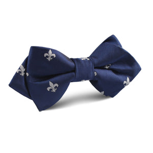 Fleur De Lis Diamond Bow Tie