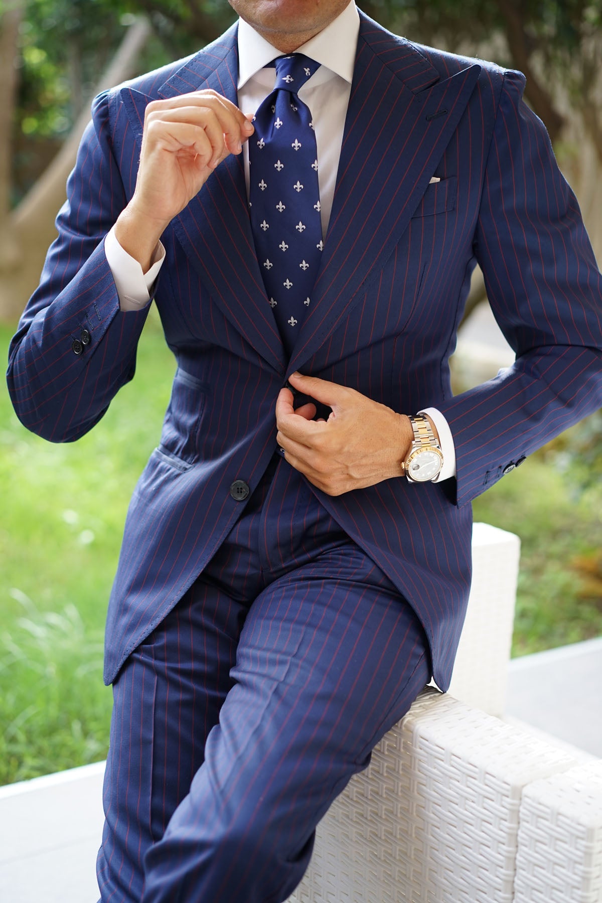 Fleur De Lis Tie | Royal Lily Flower Neckties | Luxury Ties for Men AU ...