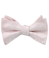 Florence Blush Pink Floral Self Tied Bow Tie