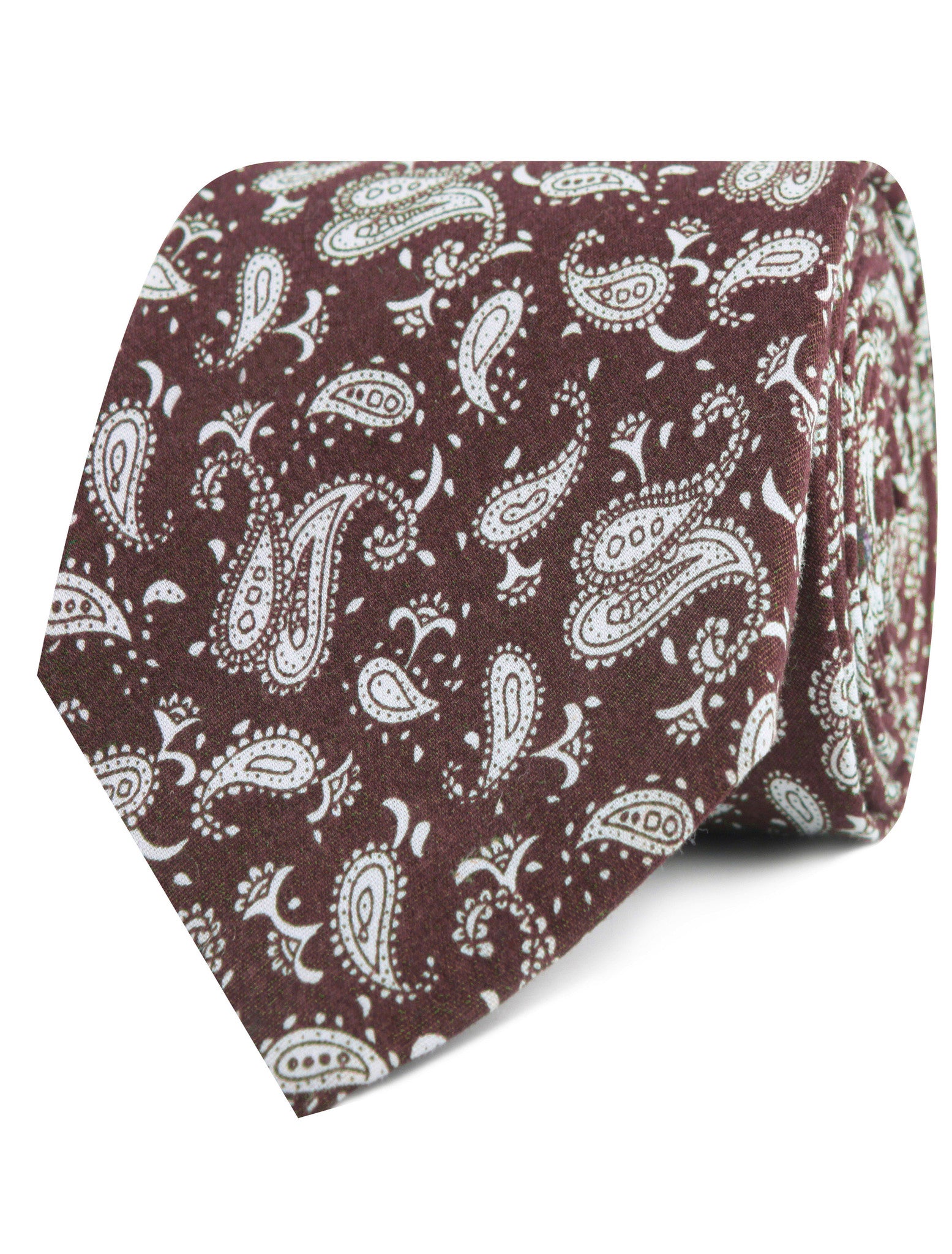 Florence Paisley Brown Necktie