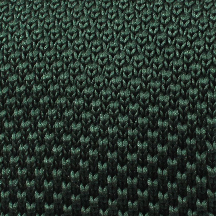 Forest Green Knitted Tie Fabric