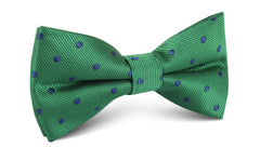 Forest Green Dark Polkadot Bow Tie