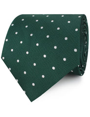 Forest Green Polka Dots Neckties