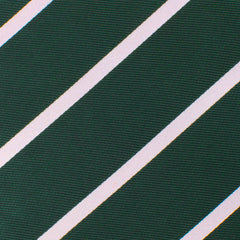 Forest Green Striped Pocket Square Fabric