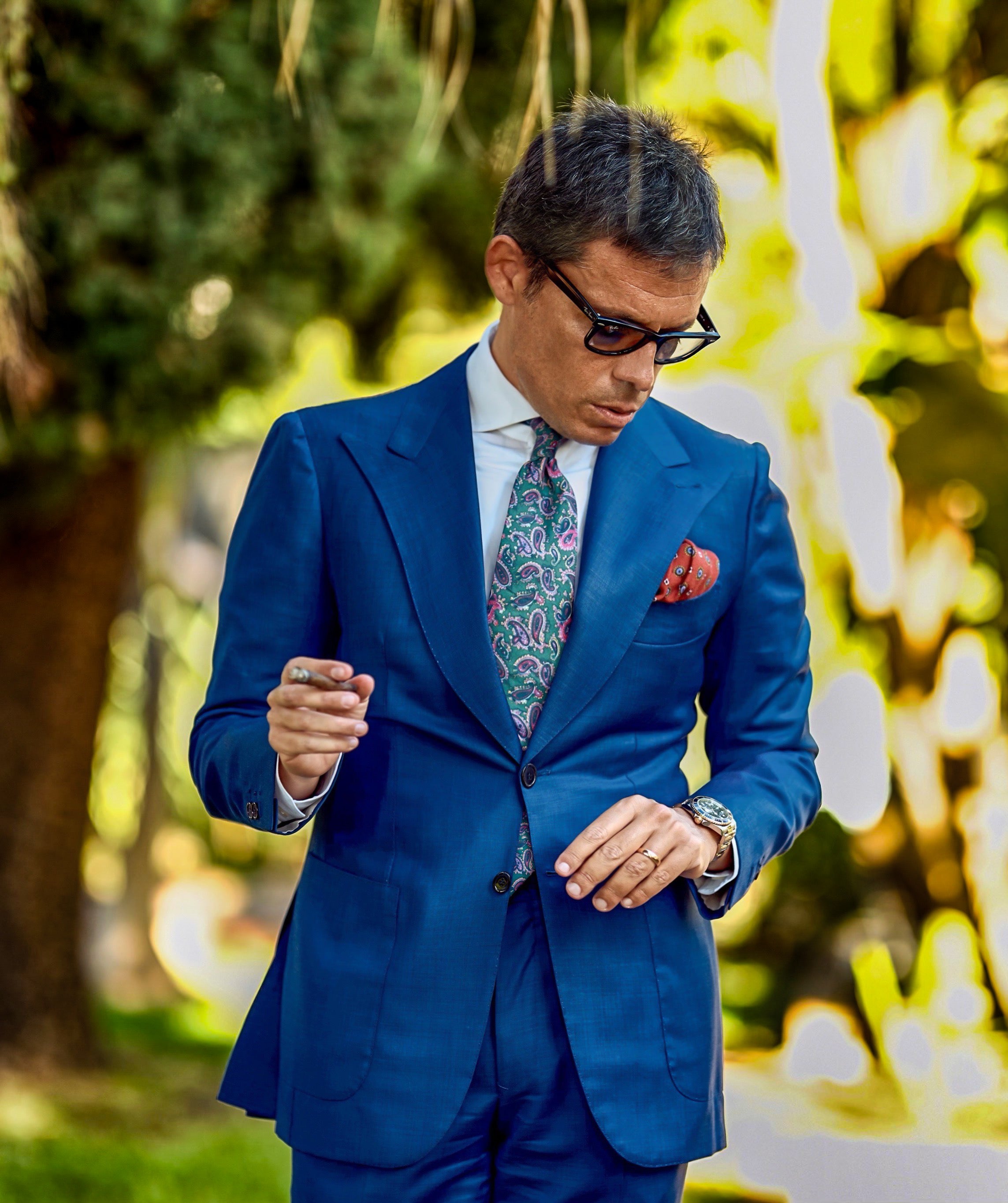 Hunter Green Isfahan Paisley Necktie | Vintage Ties for Men Australia ...