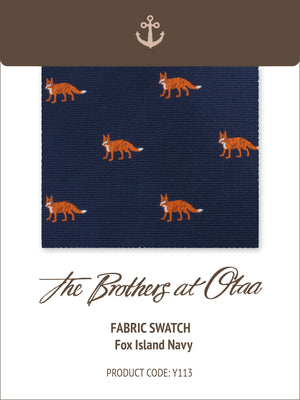 Fabric Swatch (Y113) - Fox Island Navy