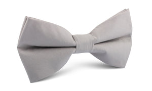 Gainsboro Light Gray Cotton Bow Tie