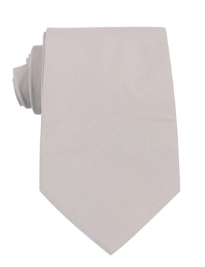 Gainsboro Light Gray Cotton Necktie