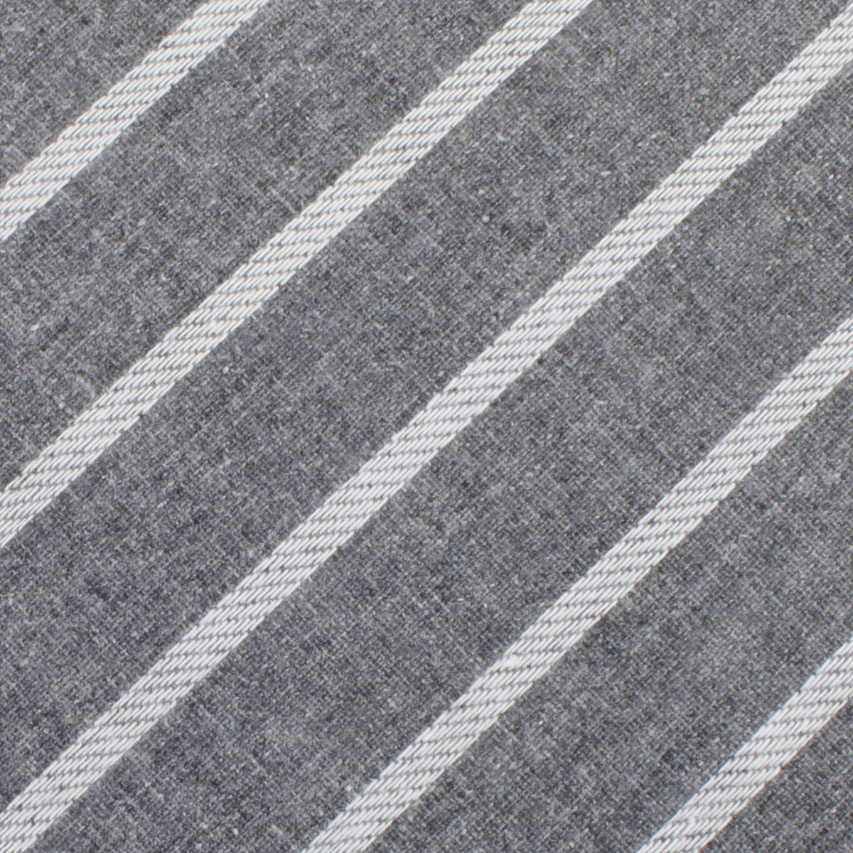 Galileo Pewter Grey Striped Linen Kids Bow Tie Fabric