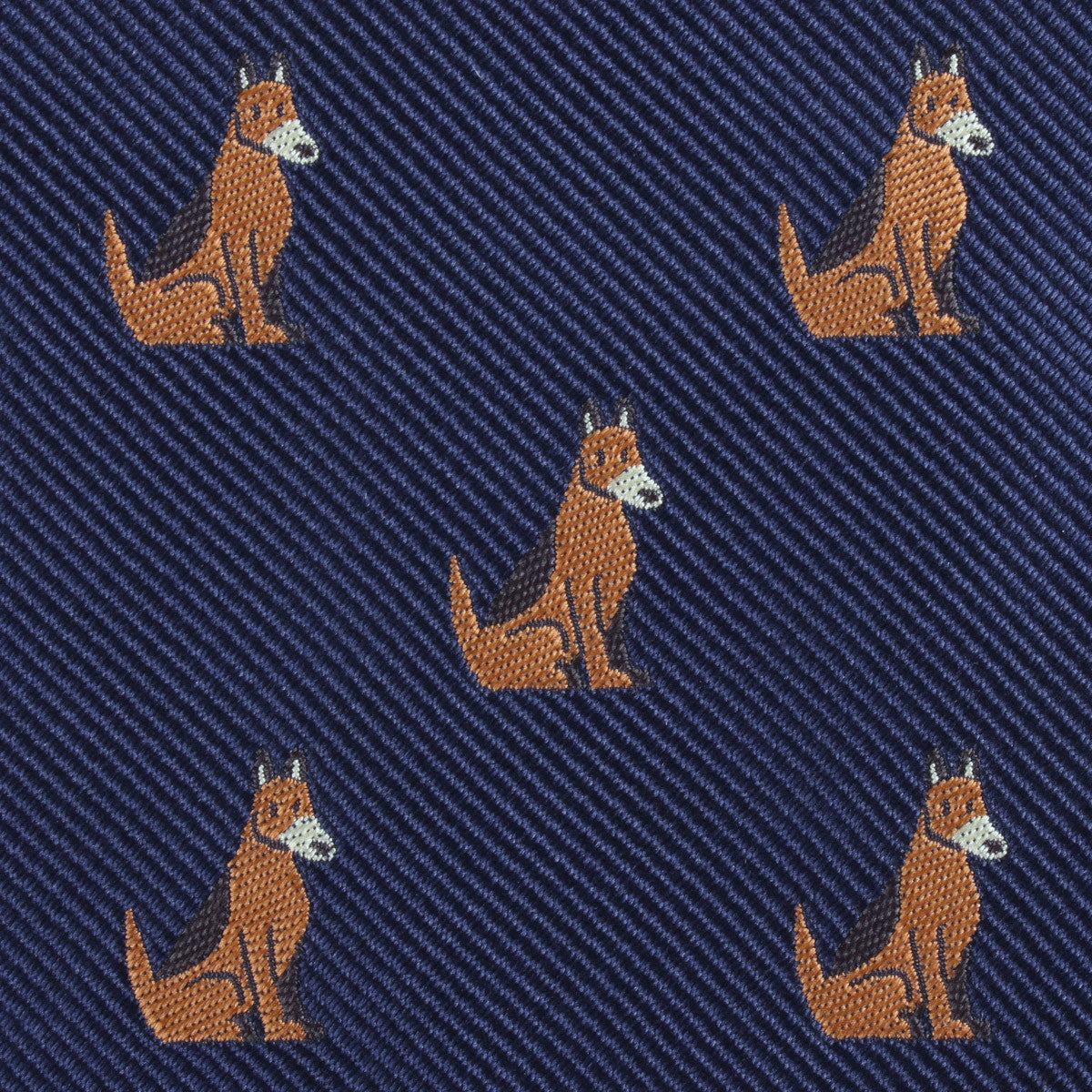 German Shepherd Dog Fabric Pocket Square