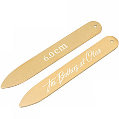 Brushed Gold Collar Stays