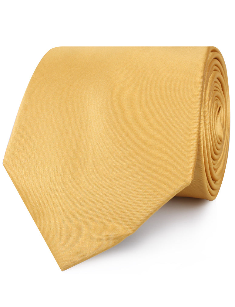 Gold Satin Necktie