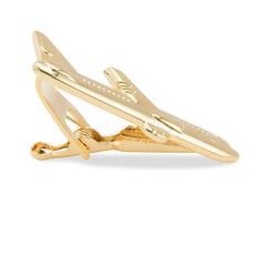 Gold Airplane Tie Bars