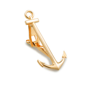 Gold Anchor Tie Bar