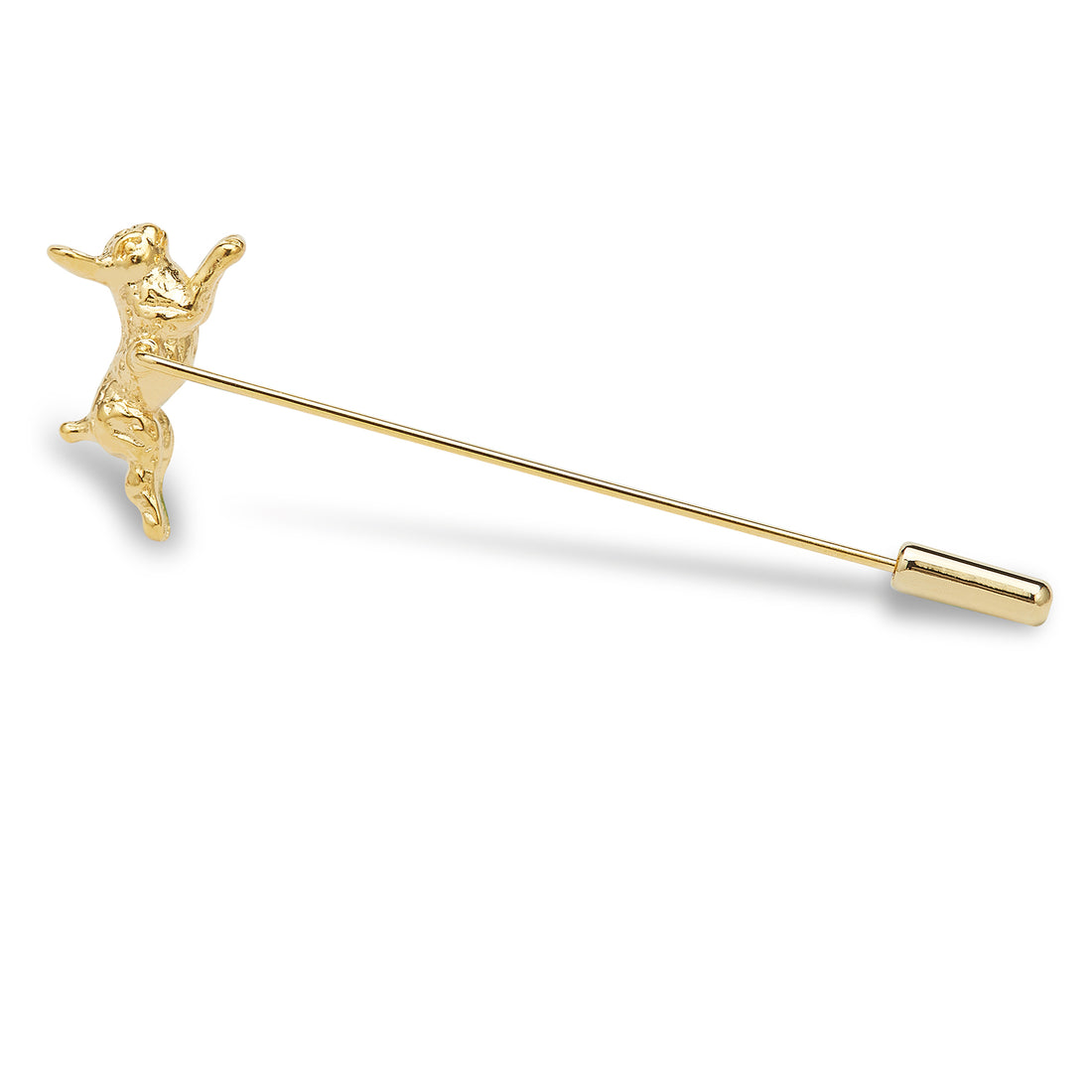 Gold Jack Rabbit Gold Jack Rabbit Lapel Pin | Hare Metal Lapel Pin | Animal Suit Pins | OTAA