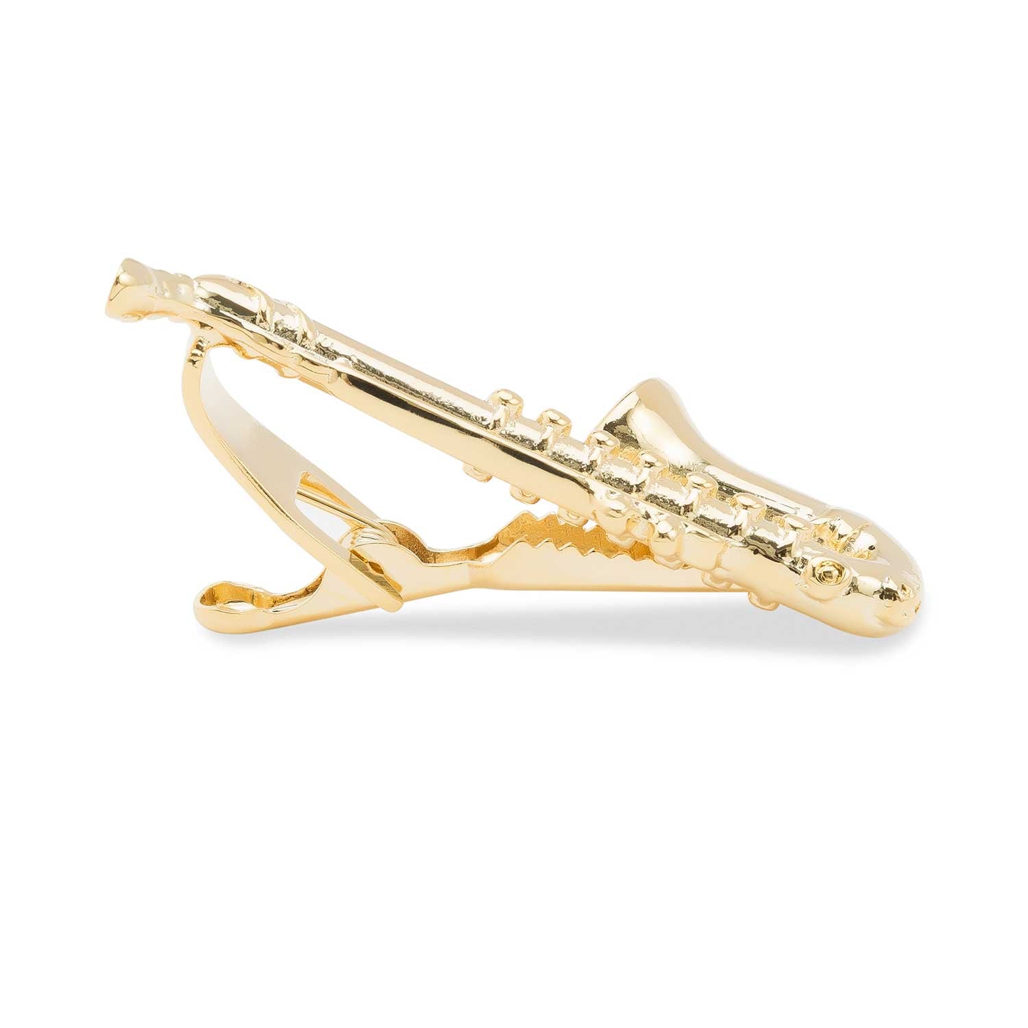 Gold Saxophone Tie Bars