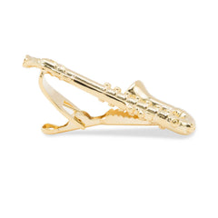 Gold Saxophone Tie Bars