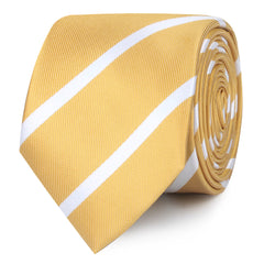 Gold Striped Skinny Ties