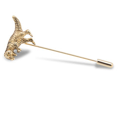 Golden T-Rex Lapel Pin