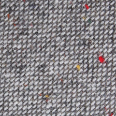 Gray Sharkskin Fabric Necktie