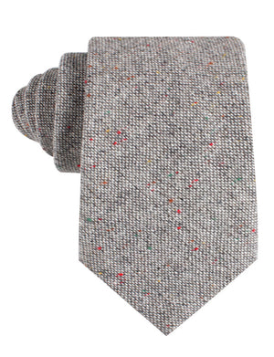 Gray Sharkskin Tie