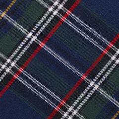 Green Scottish Kilt Fabric Kids Diamond Bow Tie