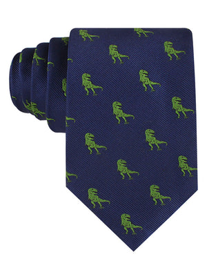 Green T-Rex Dinosaur Tie