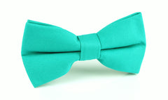 Green Teal Cotton Bow Tie