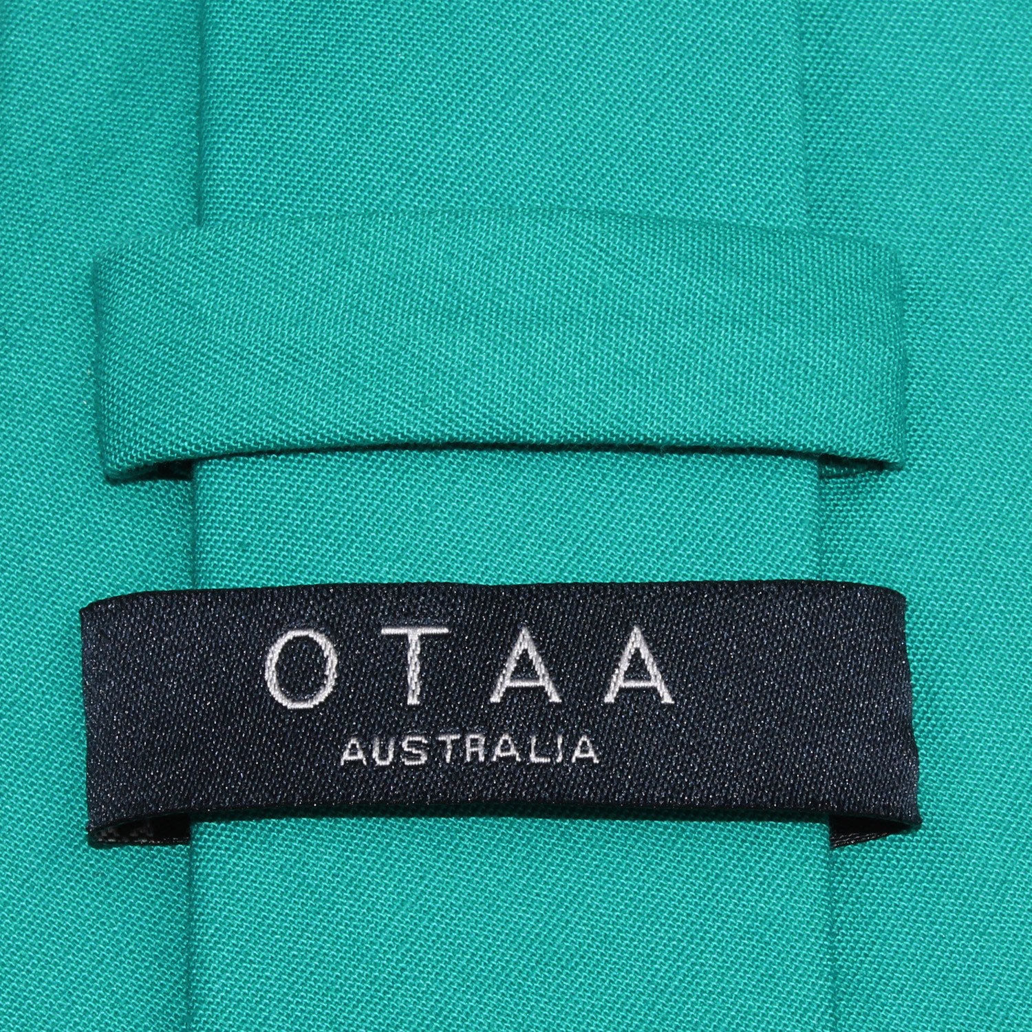 Green Teal Cotton Skinny Tie OTAA Australia