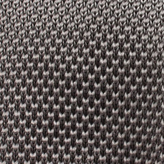 Grey Knitted Tie Fabric