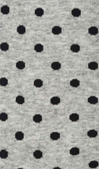 Grey Black Polka Dot Socks Fabric