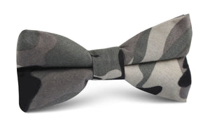 Grey Camo Bow Tie