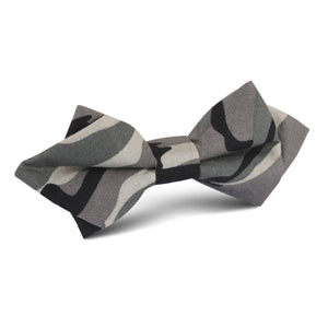 Grey Camo Diamond Bow Tie