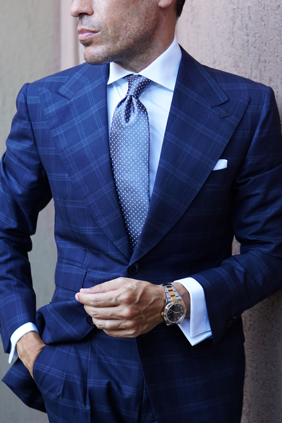 Grey Mini Polka Dots Necktie | Shop Classic Gray Tie | Men's Suit Ties ...