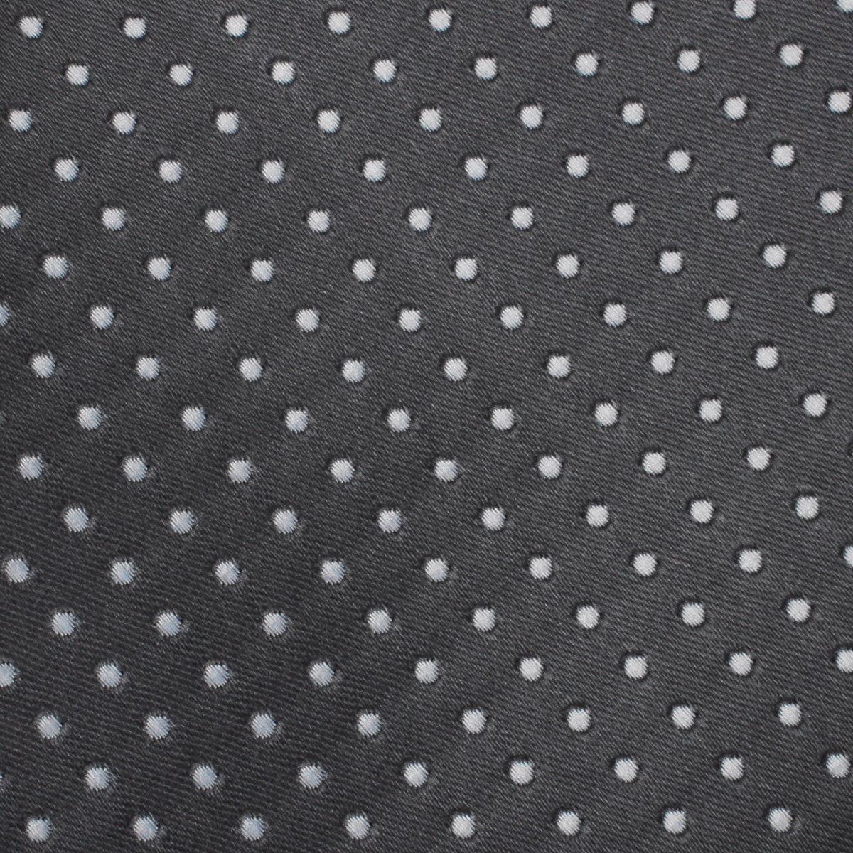 Grey Mini Polka Dots Self Bow Tie Fabric