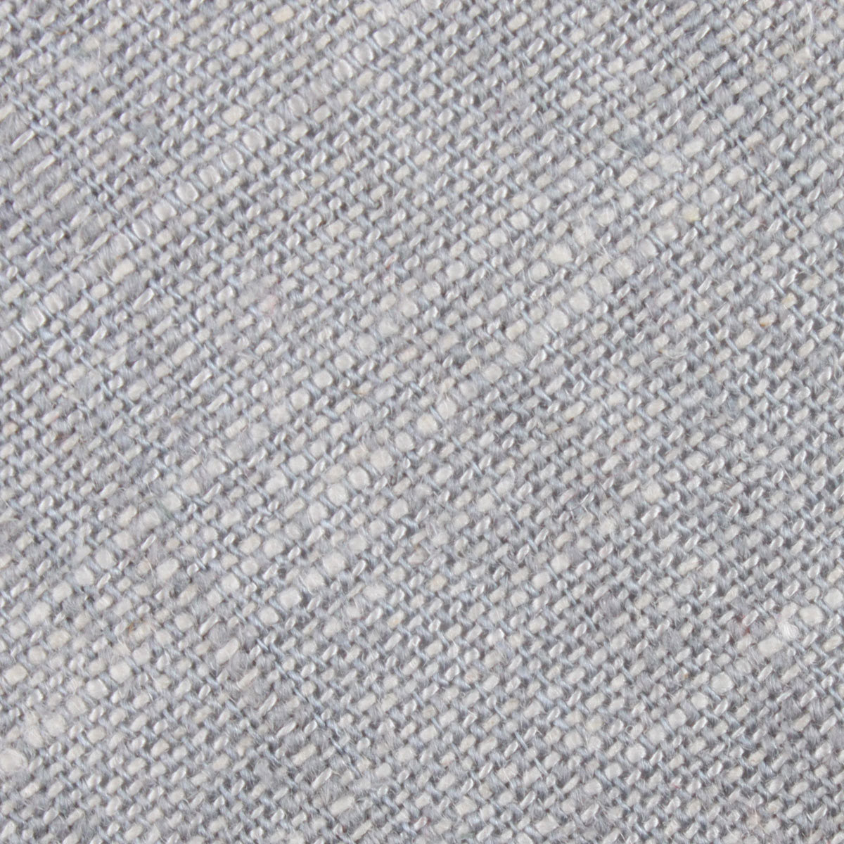 Grey Worm Slub Linen Fabric Skinny Tie