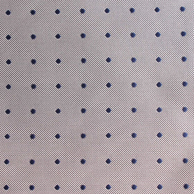 Grey with Oxford Navy Blue Polka Dots Pocket Square