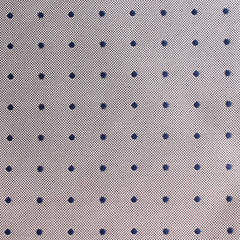 Grey with Oxford Navy Blue Polka Dots Fabric Self Tie Diamond Tip Bow TieM117