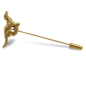 Greyhound Racing Antique Gold Lapel Pin
