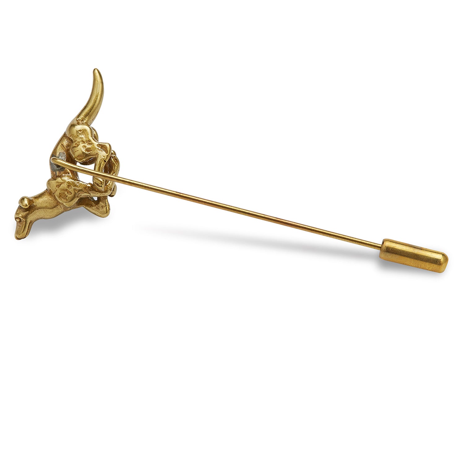 Greyhound Racing Antique Gold Lapel Pins