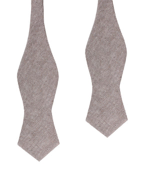 Greyjoy Sharkin Linen Diamond Self Bow Tie
