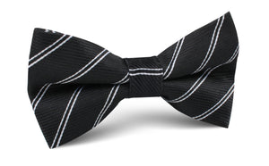 Boston Black Striped Bow Tie