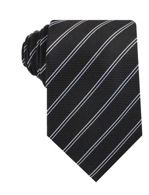 Boston Black Striped Necktie